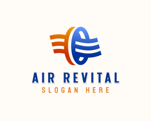 Airflow Wind Ventilation logo design