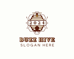 Natural Beehive  Honey logo design