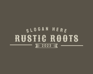 Rustic Western Business logo design