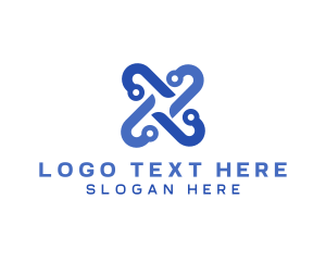 Software App Letter X  logo design