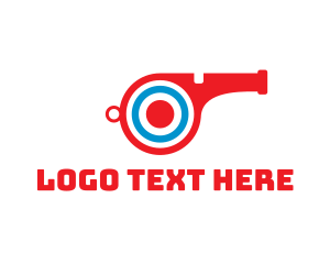 Red Whistle Target logo design