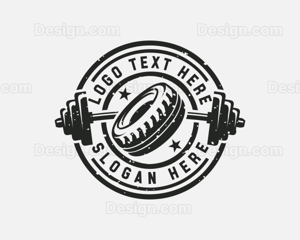 Tire Barbell Weights Logo