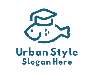 Blue Fish College  Logo