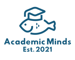 Blue Fish College  logo design