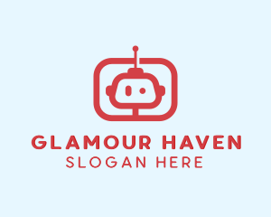 Television Robot Head logo
