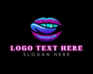 Naughty Erotic Tongue logo design