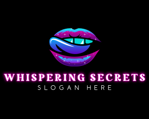 Naughty Erotic Tongue logo design