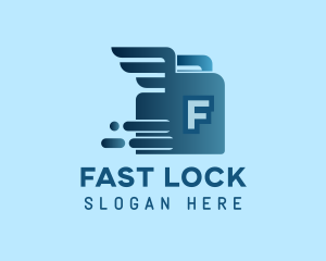 Fast Box Wings Logistics logo design