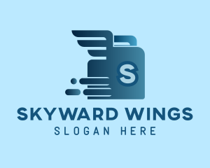 Fast Box Wings Logistics logo design