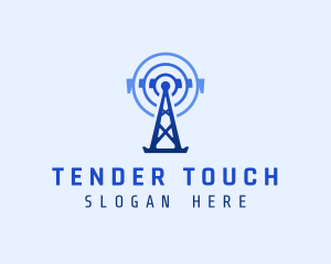 Tower Signal Telecommunication logo design