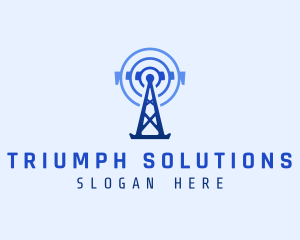 Tower Signal Telecommunication logo design