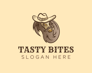 Cowboy Hat Skull Logo