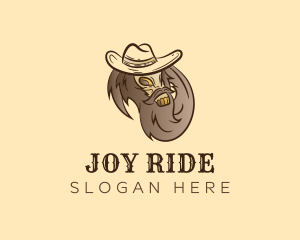 Cowboy Hat Skull logo design