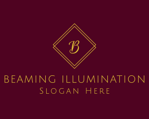 Minimalist Geometric Diamond logo design