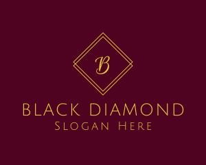 Minimalist Geometric Diamond logo design