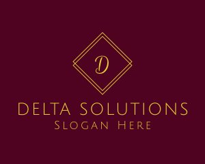 Minimalist Geometric Diamond logo design