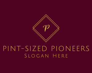 Minimalist Geometric Diamond logo design