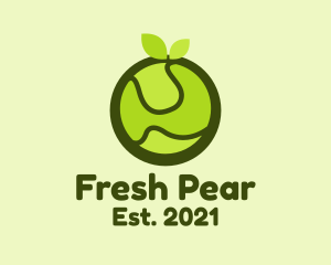 Abstract Green Fruit logo