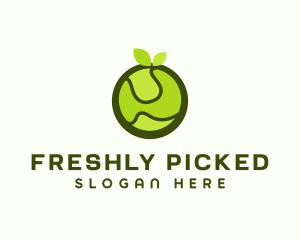 Organic Produce Fruit logo design