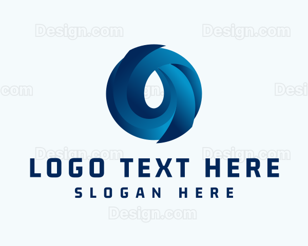 Gradient Water Droplet Logo