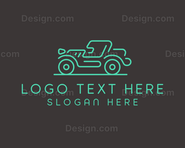 Minimalist Jeep Vehicle Logo