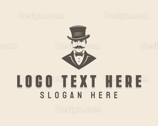 Fashion Tuxedo Gentleman Logo