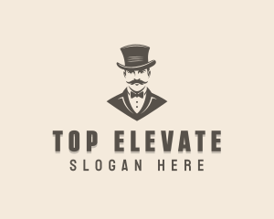 Fashion Tuxedo Gentleman logo design