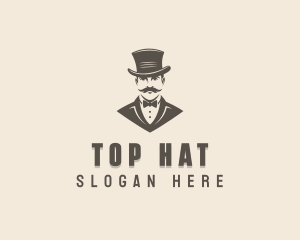 Fashion Tuxedo Gentleman logo design