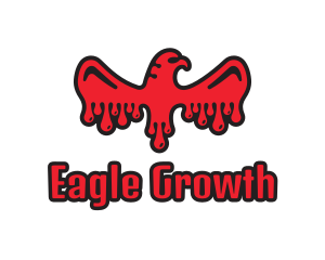 Red Bloody Eagle logo design