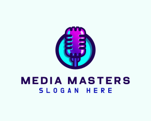 Media Podcast Microphone logo