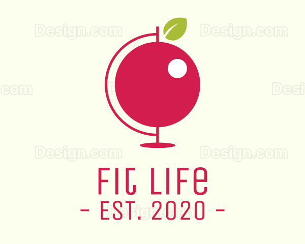 Red Cherry Globe Logo