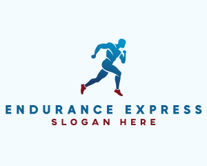 Sports Marathon Runner logo design