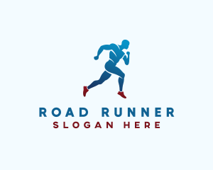 Sports Marathon Runner logo design