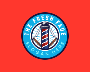 Barbershop Haircutter Stylist logo design