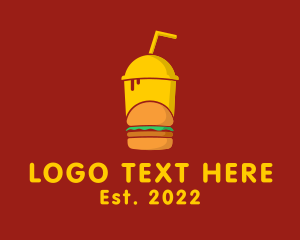 Hamburger Drink Fast Food  logo