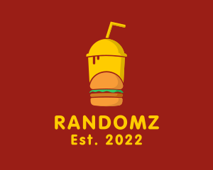 Hamburger Drink Fast Food  logo