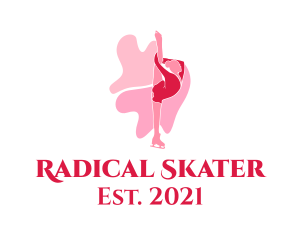 Female Ice Skater logo design