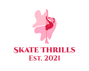 Female Ice Skater logo design