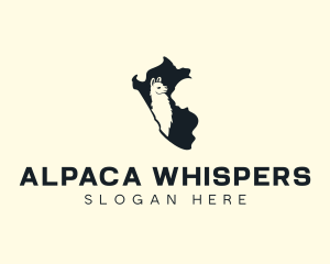 Llama Alpaca Peru logo design