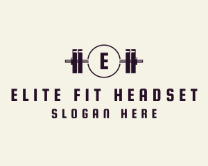 Fitness Gym Barbell logo design