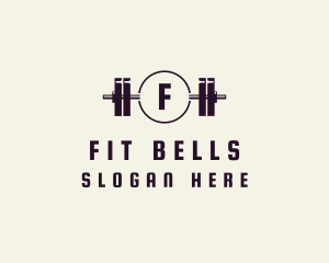 Fitness Gym Barbell logo design