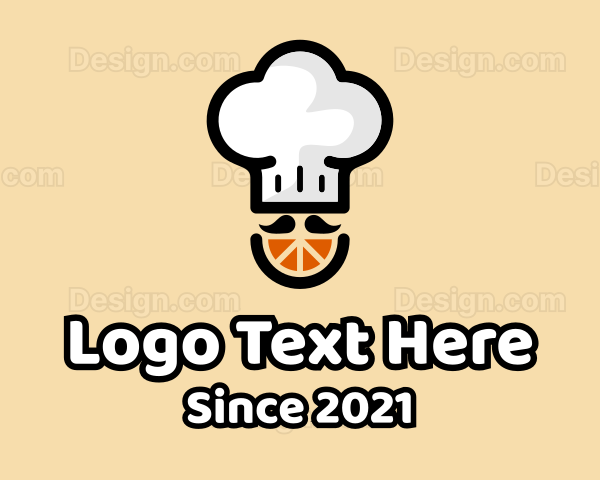 Orange Chef Hat Logo