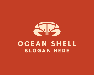 Seafood Crab Shell logo design