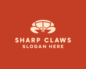 Seafood Crab Shell logo design