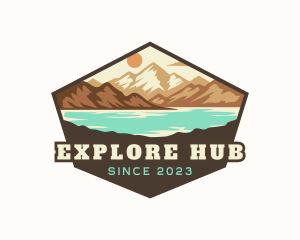 Mountain Lake  Explorer logo design