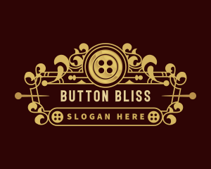 Luxury Fashion Tailor Button logo design