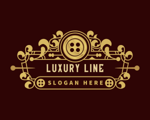 Luxury Fashion Tailor Button logo design