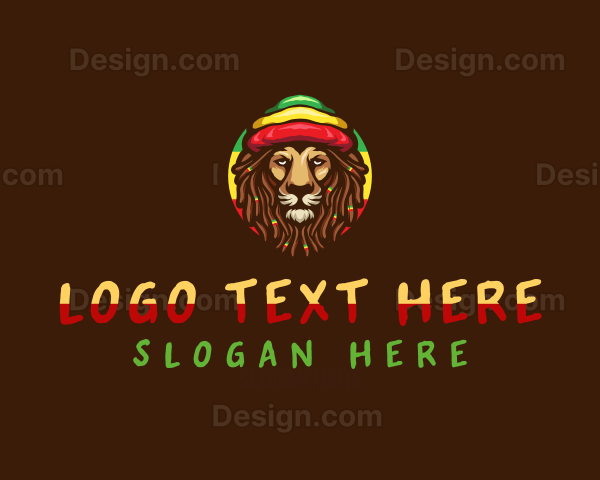 Wild Jamaican Lion Logo