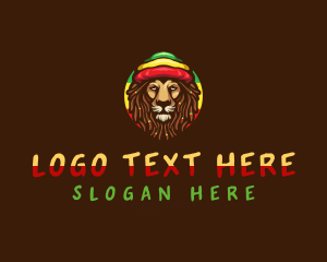 Wild Jamaican Lion logo design