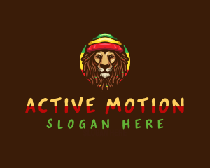 Wild Jamaican Lion logo design